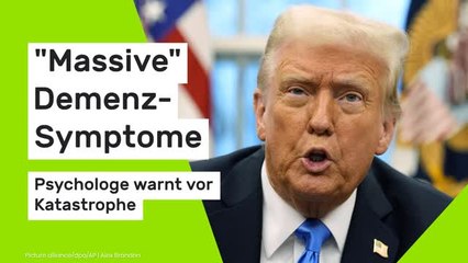 Donald Trump: Er zeigt "massive" Demenz-Symptome - Psychologe warnt vor Katastrophe