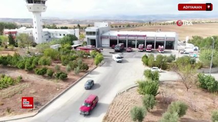 Adıyaman'da uçak kaza kırıma uğradı tatbikatı nefes kesti