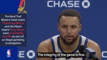 Curry 'not worried' about the NBA's integrity after gambling scandal