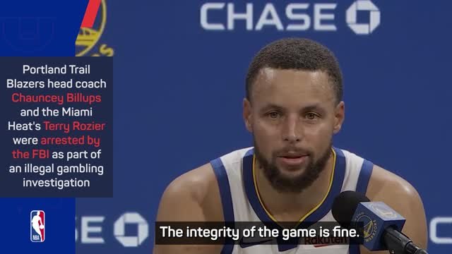 Curry 'not worried' about the NBA's integrity after gambling scandal