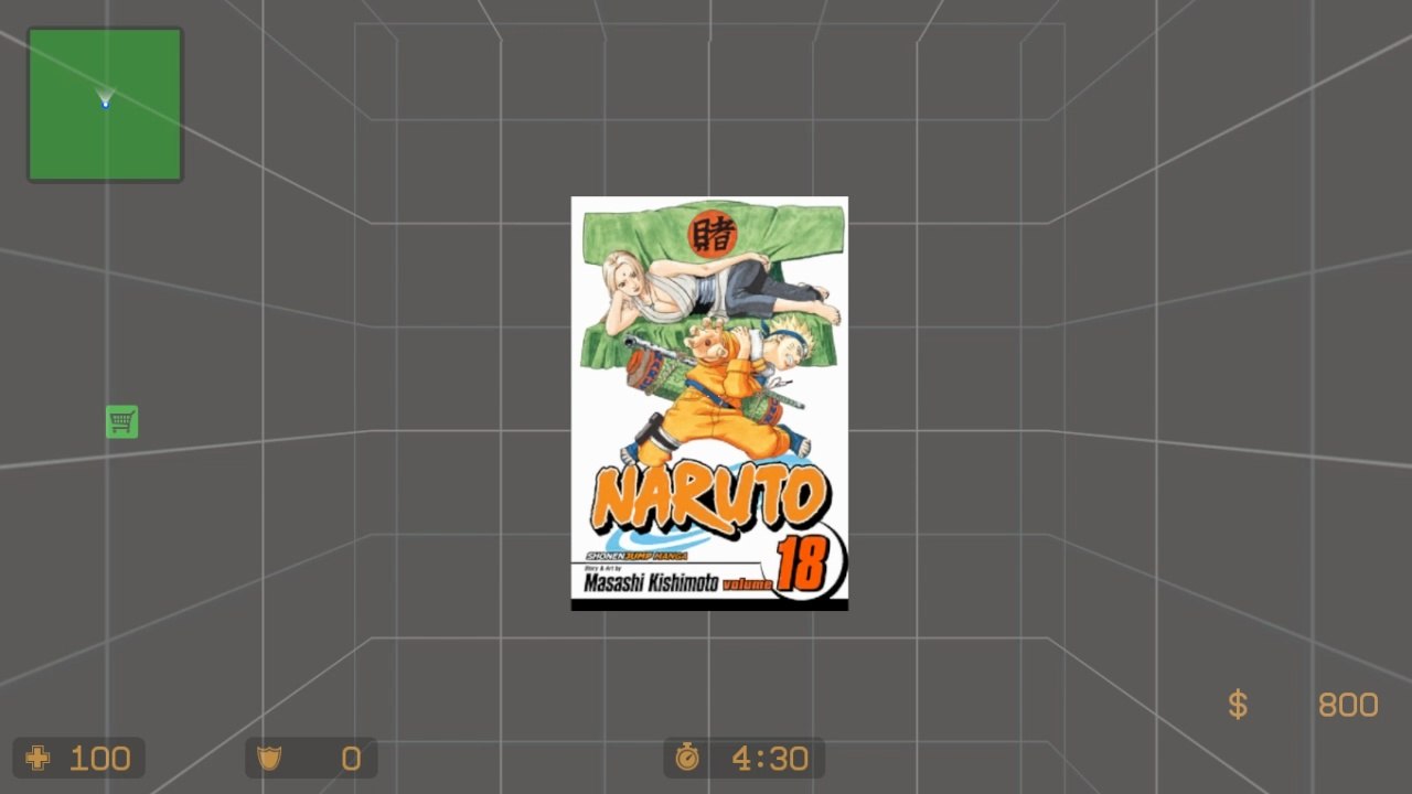 NARUTO Volume 18 Cover Art spray mod | Counter-Strike: Source