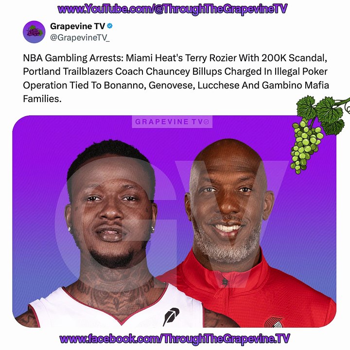 NBA Gambling Bust: Heat’s Terry Rozier, Blazers Coach Billups Charged In Mafia-Linked Betting Scheme