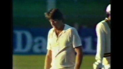 Jeff Thomson 1 for 52 in 15 Overs 2 Mdns vs Pakistan First Innings of 2nd Test, Brisbane, November 27 - December 01, 1981