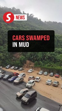Raging mudflow engulfs cars in Paya Terubong landslide