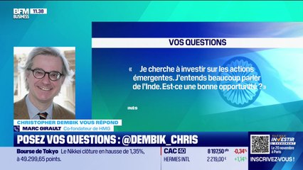 Christopher Dembik vous répond - Actions émergentes en Inde, une bonne opportunité ? - 24/10