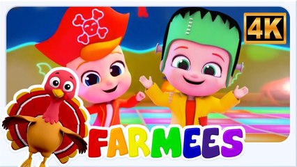 4K Halloween Oopsie Doopsie | Farmees Nursery Rhymes & Kids Songs | Halloween Cartoon Video for Children