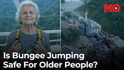 Is Bungee Jumping safe at 83? This woman shows it might be