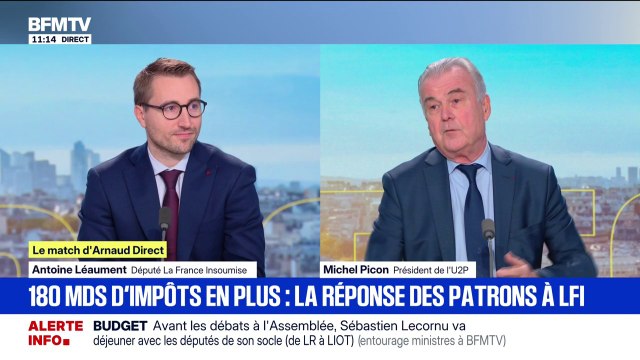 Je suis inquiet : Michel Picon, président de l'U2P, fait part de son inquiétude face aux possibles hausses d'impôts dans le budget 2026