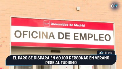 El paro se dispara en 60.100 personas en verano pese al turismo