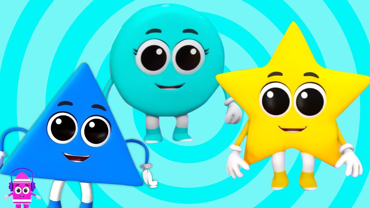 Cinq Petites Formes en Français | Zebra Française | Chansons Pour Enfants en 4K | Nursery Rhymes & Kids Songs