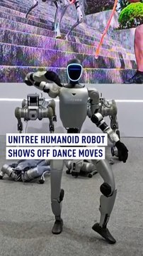 Unitree humanoid robot shows off dance moves