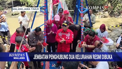 Jembatan Penghubung Dua Kelurahan Kedungkandang-Polehan Malang Resmi Dibuka