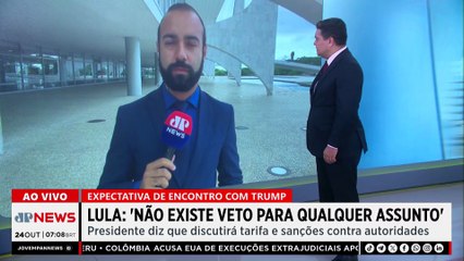 Lula sobre encontro com Trump: “Não existe veto para qualquer assunto”
