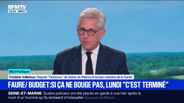 Suspension de la réforme des retraites: Ce sont les retraités qui vont payer le compromis politique que souhaite voir le Parti socialiste , déclare Frédéric Valletoux (Horizons)