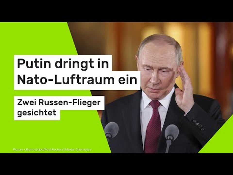 Putin dringt in Nato-Luftraum ein - zwei Russen-Flieger gesichtet