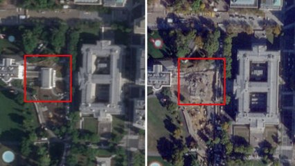 Trump derriba por completo el ala este de la Casa Blanca para construir su salón de baile