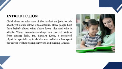 Dr. Barbara Knox Shares Insights on 4 Myths About Child Abuse