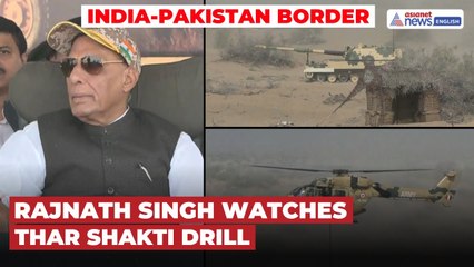 Rajnath Singh Observes Major Military Drill at India-Pak Border