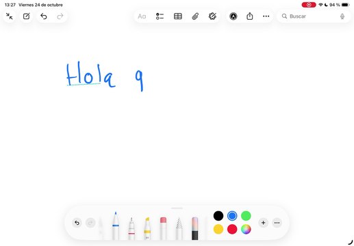 Corrección gramatical y de estilo en Notas (iPad)