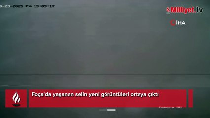 Foça'da yaşanan selin yeni görüntüleri ortaya çıktı