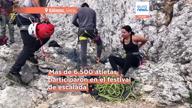Los mejores escaladores del mundo conquistan las paredes de Kálimnos en el Festival Internacional de Escalada 2025