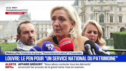 Cambriolage au Louvre: "Il y avait manifestement un désintérêt pour la sécurisation de ces joyaux", estime Marine Le Pen