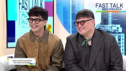 Fast Talk with Boy Abunda: Kokoy and Matt on being a part of 'Bubble Gang' (Episode 711)