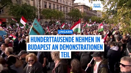 Orbán gegen Magyar: Hunderttausende demonstrieren in Budapest