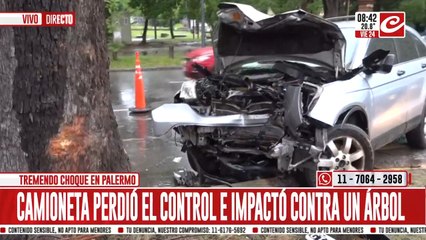 Impresionante choque en el barrio porteño de Palermo: hay un herido