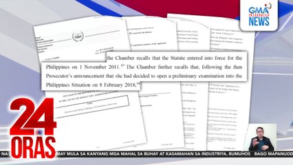 ICC, ibinasura ang pagkuwestiyon ng kampo ni ex-Pres. Duterte sa hurisdiksyon ng korte | 24 Oras