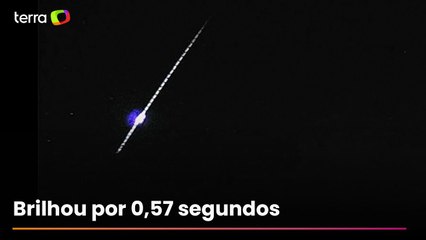Meteoro fireball cruza o céu de Taquara, no Rio Grande do Sul: ‘Bola de fogo’