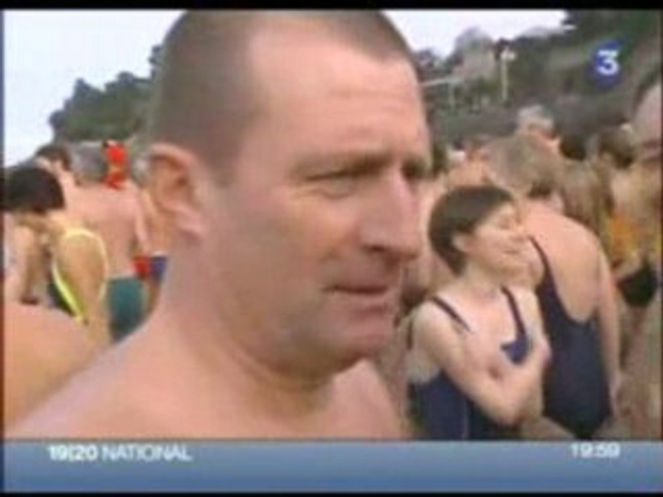 Baignade a dinard  31 decembre 2007 france 3