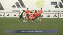 Entrenamiento Real Madrid previo al Clásico