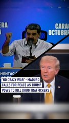 ‘No crazy war’ - Maduro calls for peace as Trump vows to kill drug traffickers