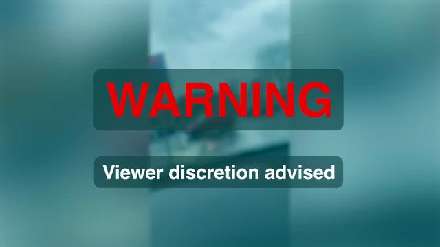 Naked man caught on camera violently attacking cars on Manchester road