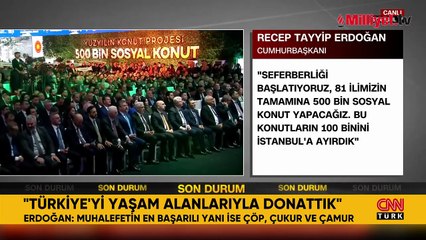 Erdoğan, '81 İle 500 Bin Konut Projesi'nin detaylarını açıkladı! İşte fiyatlar ve başvuru şartları