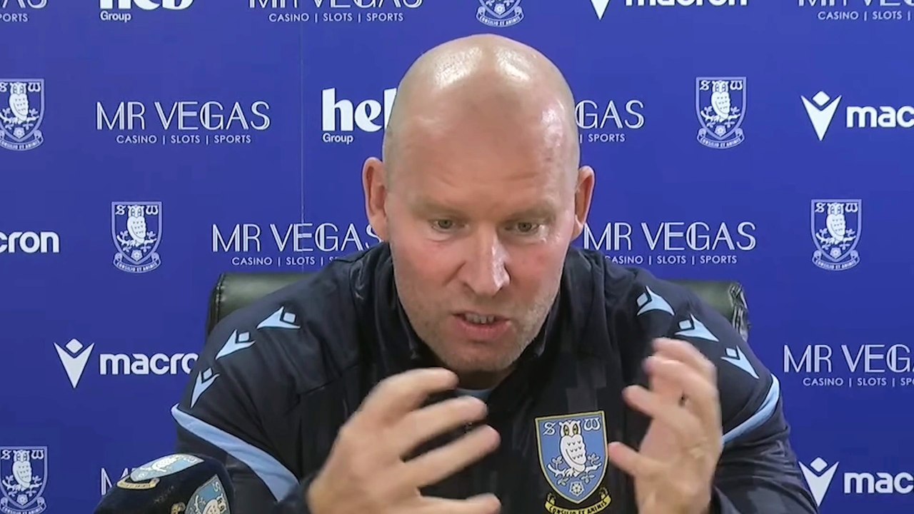 Henrik Pedersen's reaction after Sheffield Wednesday placed into administration