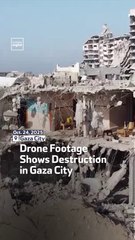 Drone Footage Shows Destruction in Gaza City