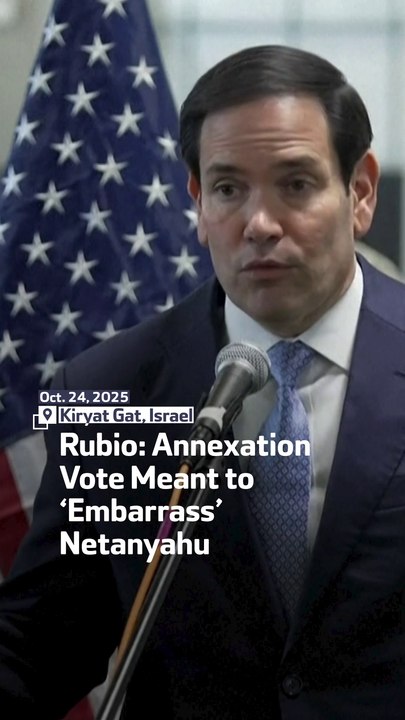 Rubio Annexation Vote Meant to ‘Embarrass’ Netanyahu