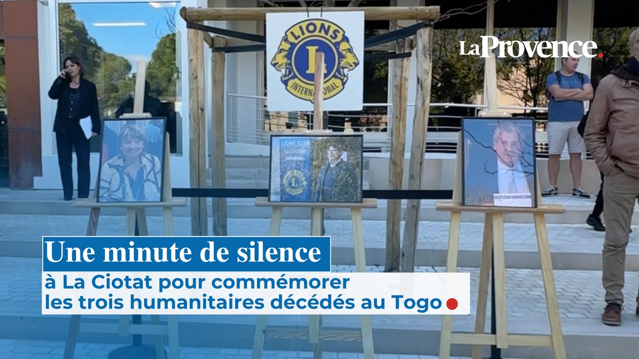 Une minute de silence à La Ciotat pour commémorer  les trois humanitaires décédés au Togo