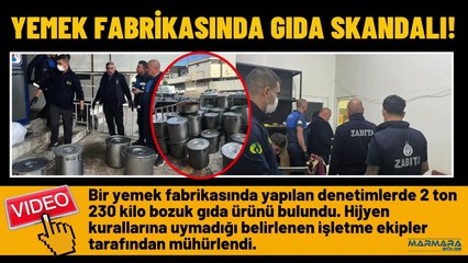 Yemek Fabrikasında Gıda Skandalı!
