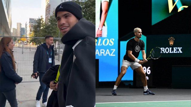 Rolex Paris Masters 2025 - Carlos Alcaraz est arrivé ce vendredi pour la première à Paris La Defense Arena