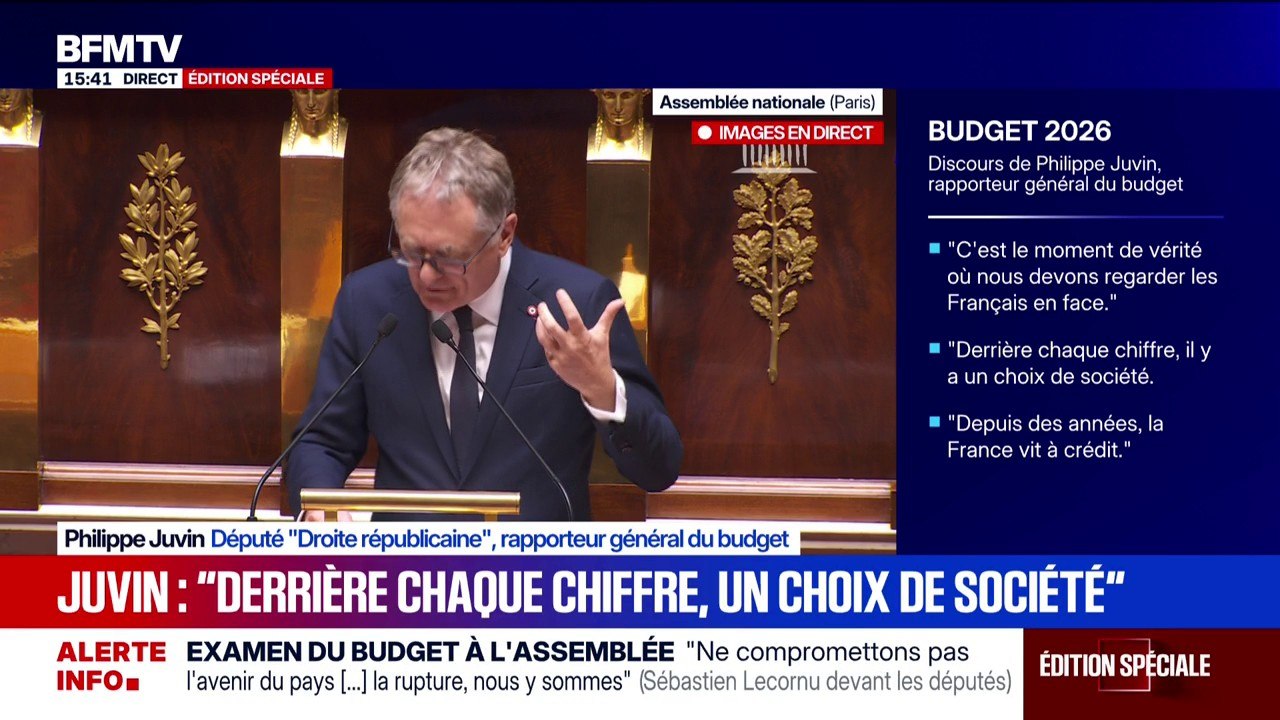Budget: "Notre priorité doit être de baisser notre dette pour retrouver la maîtrise de notre destin", affirme Philippe Juvin (DR)