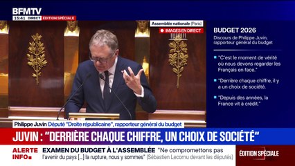 Budget: "Notre priorité doit être de baisser notre dette pour retrouver la maîtrise de notre destin", affirme Philippe Juvin (DR)