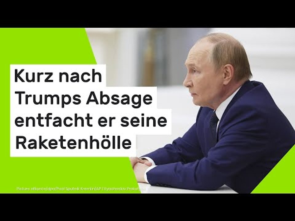 Kurz nach Trumps Absage entfacht er seine Raketenhölle