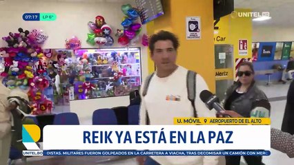 Reik arriba en La Paz pero iniciará sus conciertos en Cochabamba este viernes