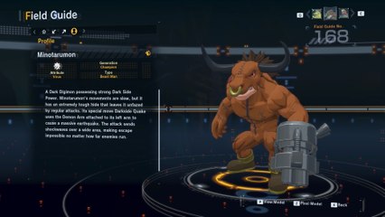 minotarumon all digivolution/de-digivolution/profile Digimon Story Time Stranger