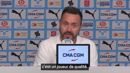 Marseille - Roberto De Zerbi évoque Florian Thauvin