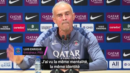 Luis Enrique : "J'ai vu la même mentalité en Ligue 1 et en Europe"