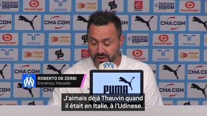 Roberto De Zerbi évoque Florian Thauvin